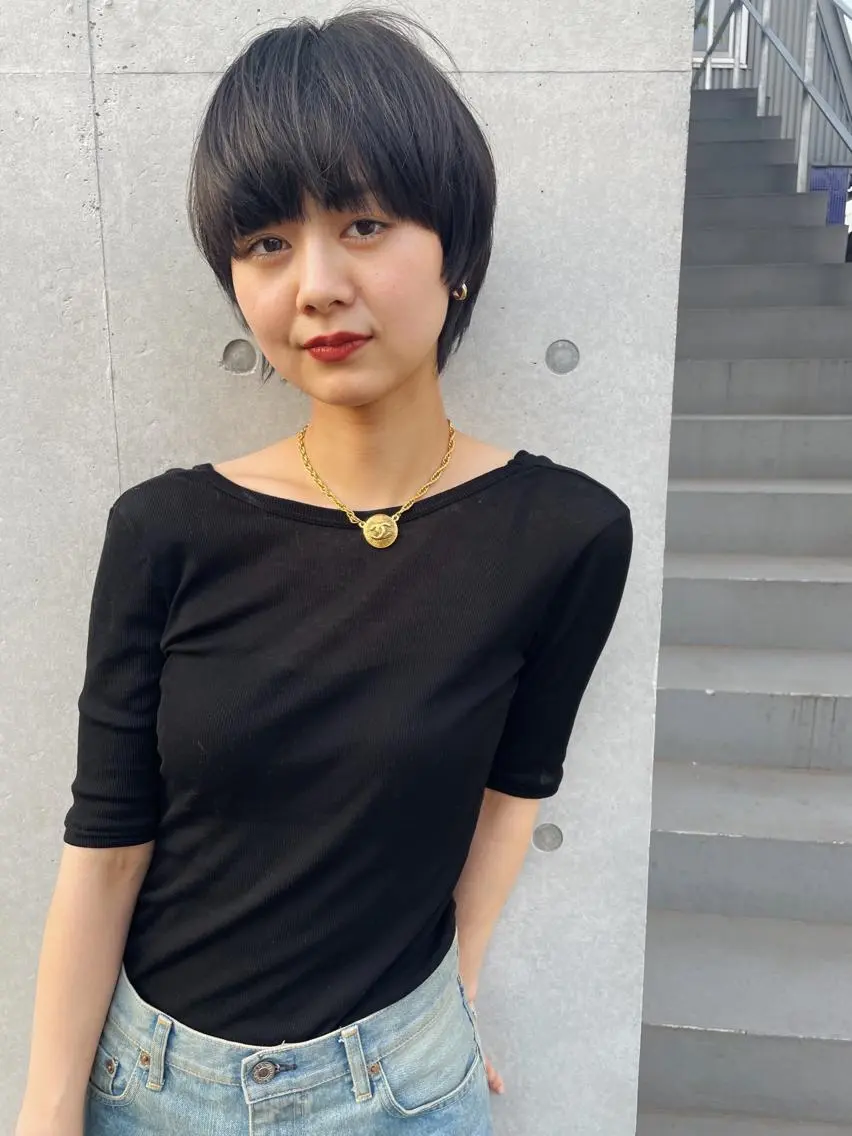 ショート カラー 透明感カラー カット ヘアカラー トリートメント センスをお届けします 大谷将生infpのヘアスタイル