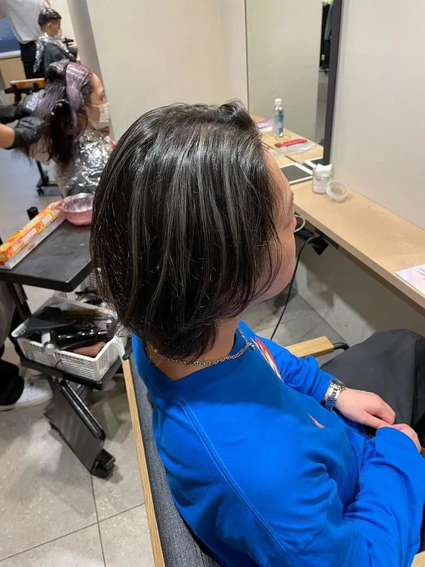 カラー メンズ メンズメッシュ メッシュ 渋谷/フェード/ 國分 翔のヘアスタイル