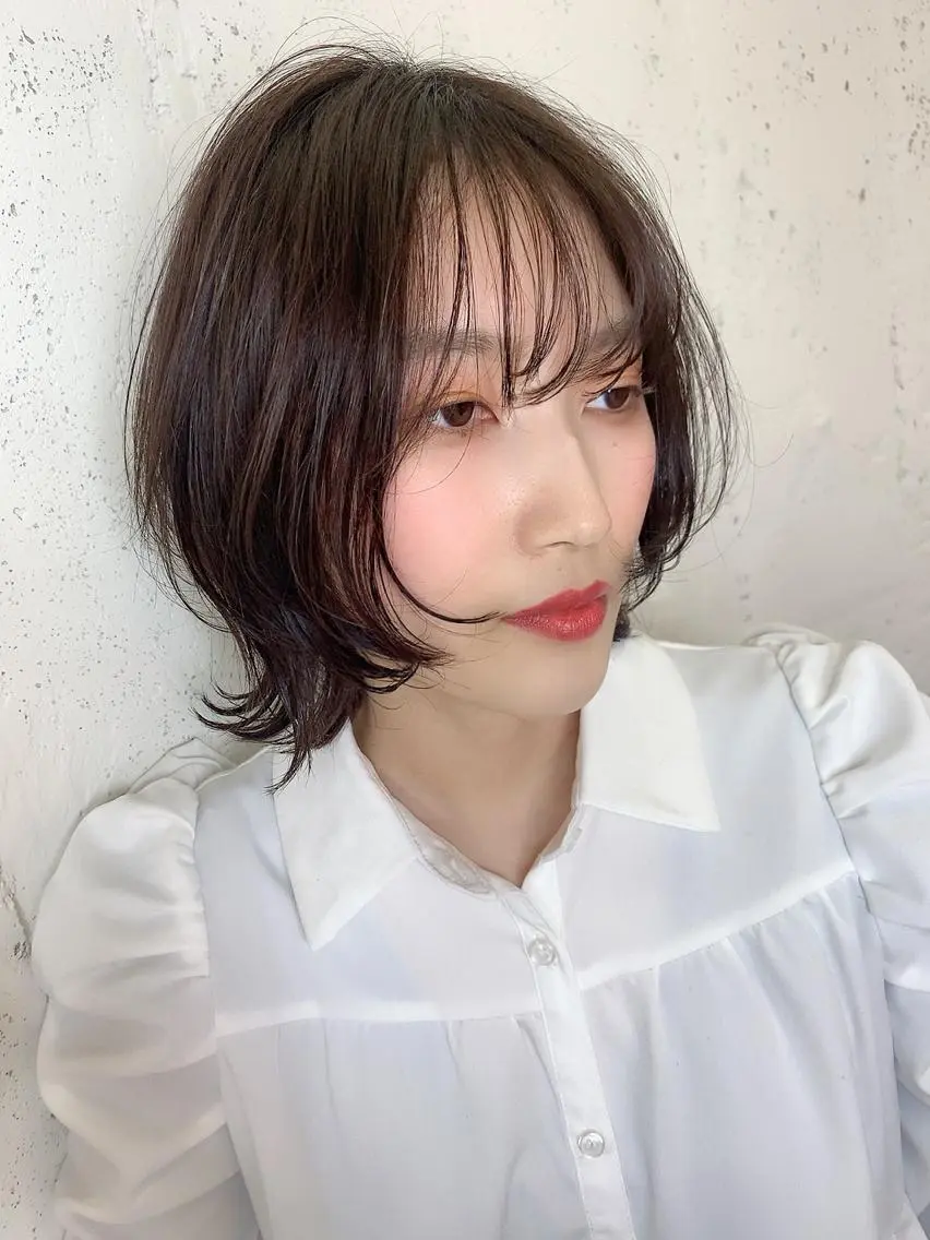 ショート 透明感ハイトーン🦄 キラ🌈のヘアスタイル
