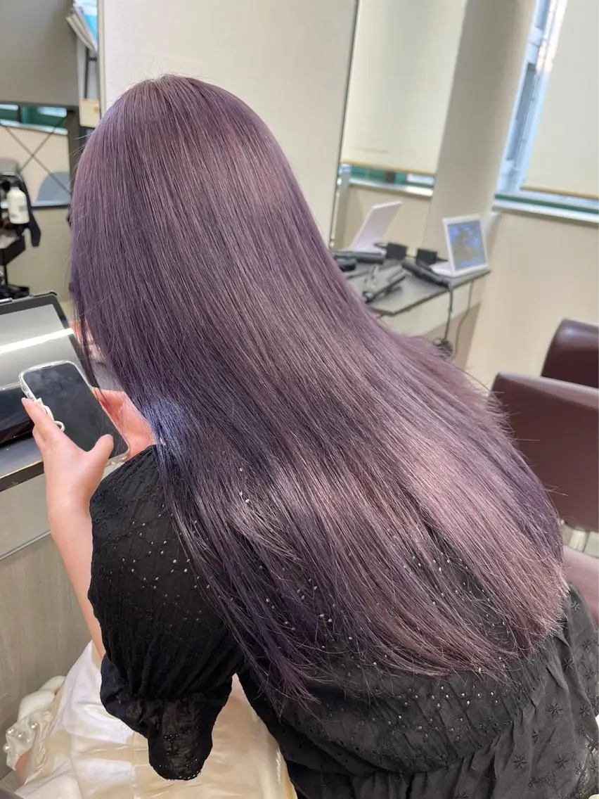 セミロング カラー 🎀透明感 カラーHiROEのヘアスタイル
