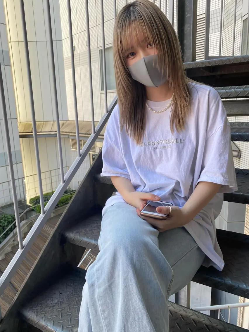 セミロング 武内 凌レイヤーカット🐺のヘアスタイル