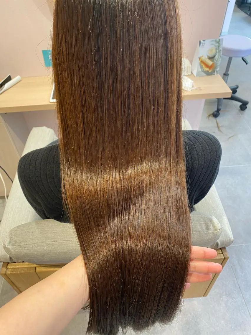 ロング カラー ロング 縮毛矯正 nagisa /縮毛矯正のヘアスタイル