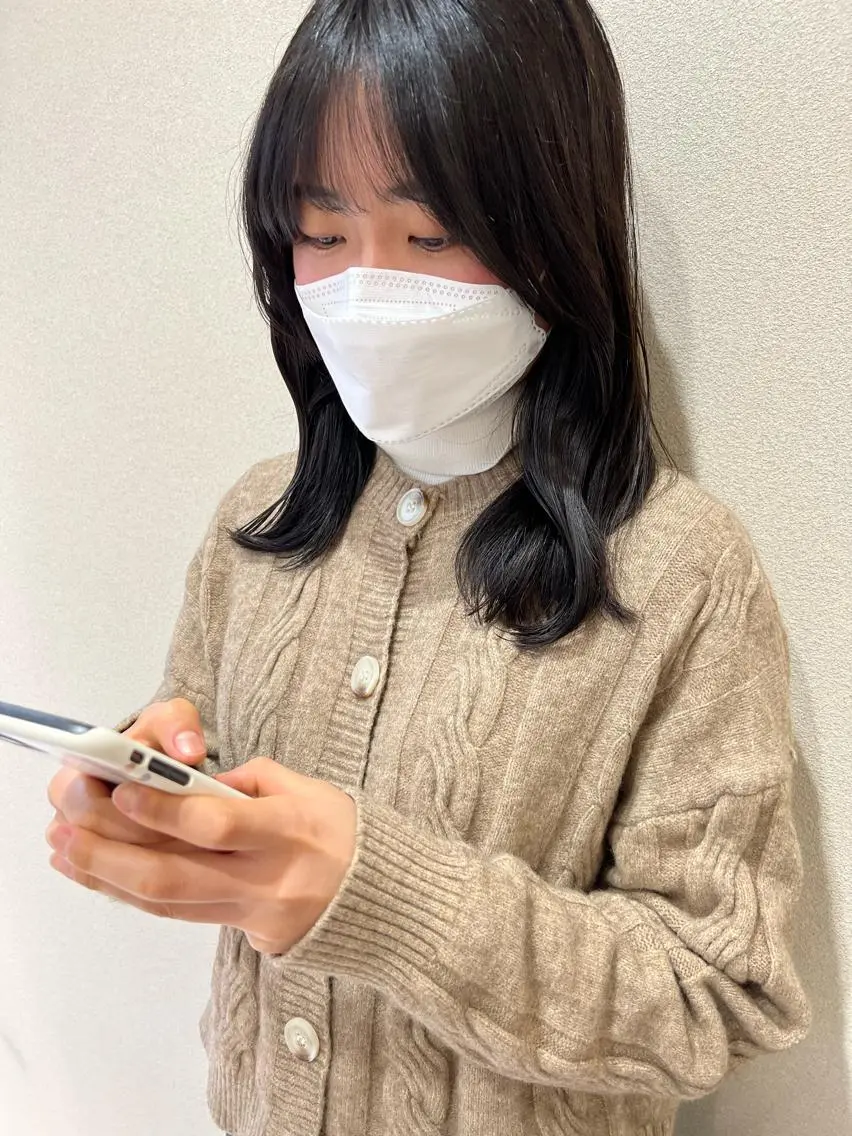 ミディアム エギョモリ 外国人対応 佐久間のヘアスタイル