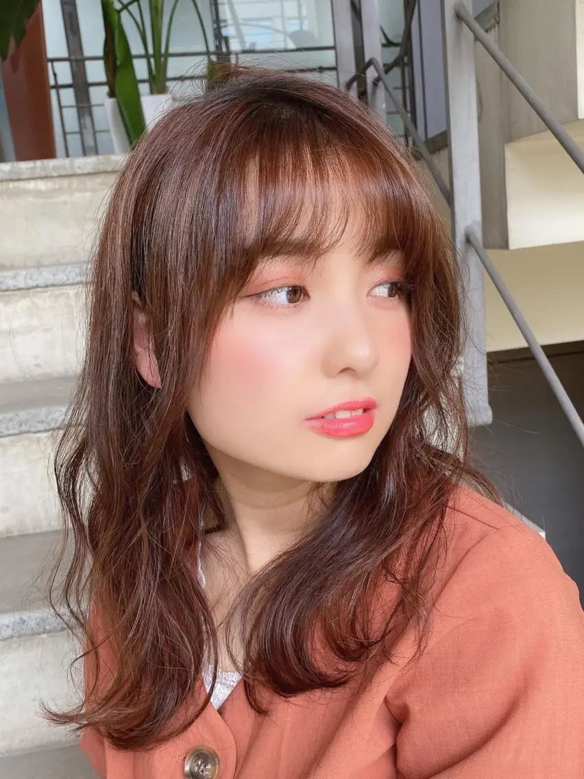 セミロング ヘアカラー トリートメント 🌟モテ髪ショート 🌟店長 津賀涼のヘアスタイル