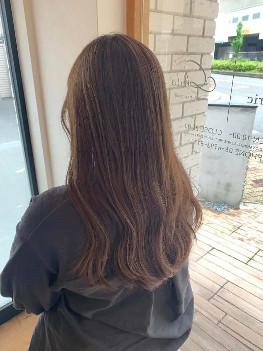 ロング カラー ヘアアレンジ 透明感カラー ハイライトカラー ハイライト 🎗秋山勇/ GEAR.代表のヘアスタイル