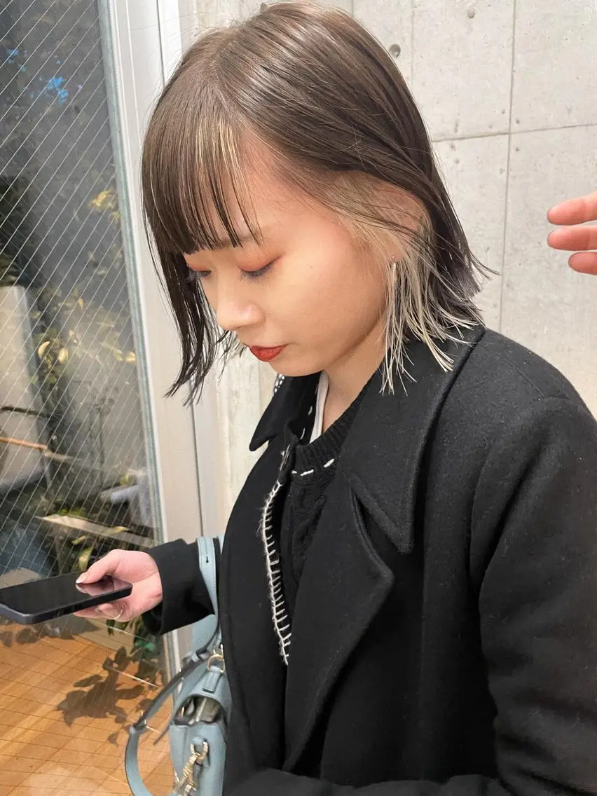 ショート カラー インナーカラー カット ヘアカラー トリートメント センスをお届けします 大谷将生infpのヘアスタイル