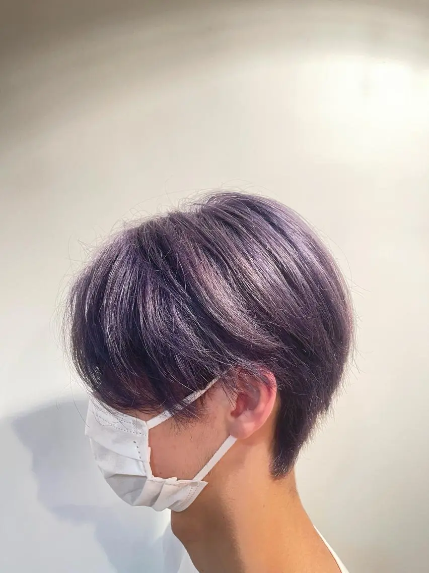 ショート カラー ヘアアレンジ メンズ 縮毛/髪質改善🌈 川井雄太のヘアスタイル