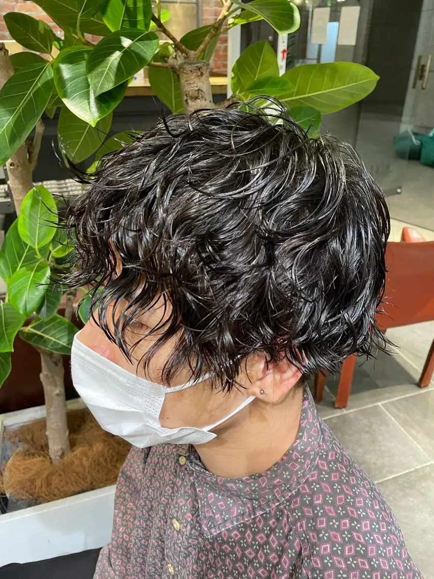 メンズ メンズパーマ MINX 渡邉由理のヘアスタイル