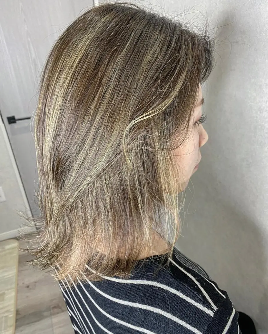 セミロング ヘアカラー Designer EGGのマツエク・マツパデザイン
