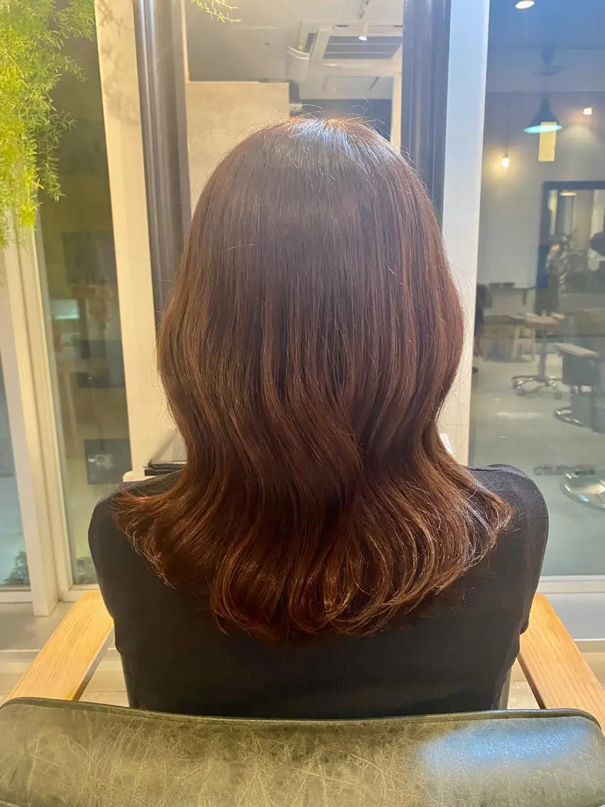 ミディアム 🎀クロスパーマ/ ボブ🎀MOMONAのヘアスタイル