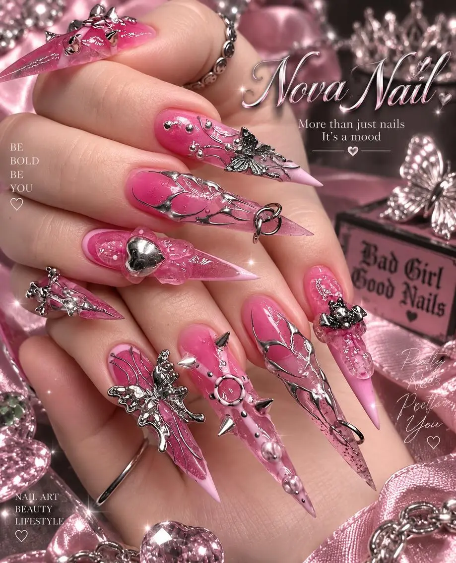 ネイル アートネイル ジェルネイル 韓国ネイル ロングネイル 持ち込み Nova Nail _Shinsaiのネイルデザイン