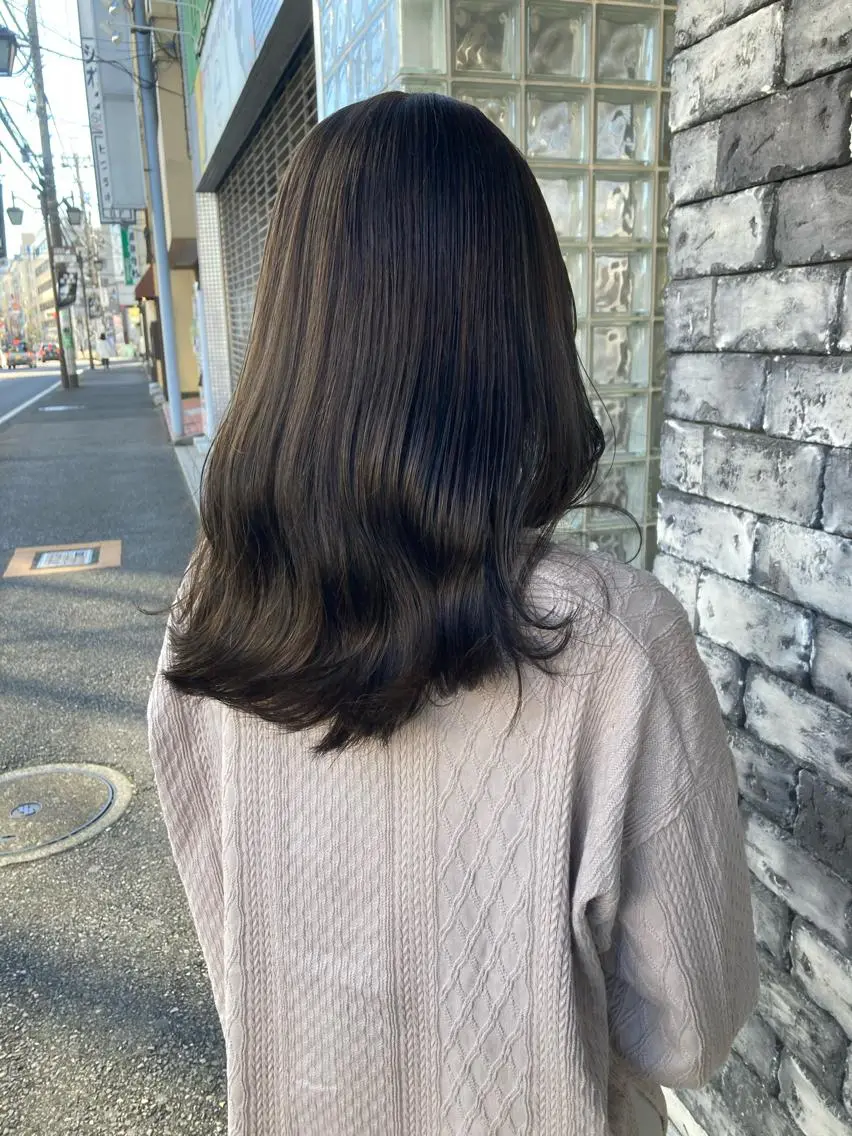 セミロング カラー カット ヘアカラー トリートメント ヘアセット ✂️似合わせの魔術師 石田一樹✂️のヘアスタイル