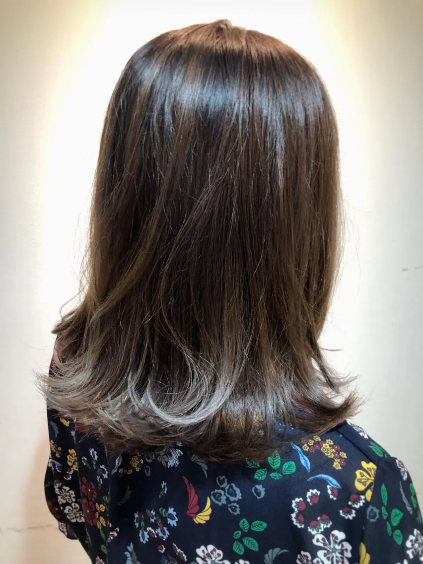 ミディアム カラー ハイライトカラー ハイライト ニュアンスカラー🫧 加納のヘアスタイル