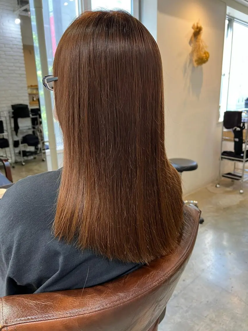 ロング ハイライト 髪質改善 カット ヘアカラー 縮毛矯正 newi hauoli札幌駅前のヘアスタイル