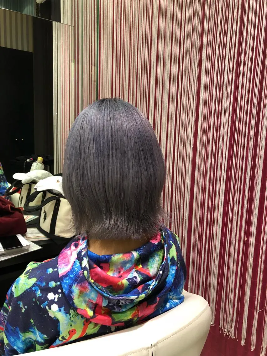 ミディアム カラー ヘアアレンジ ブリーチ ピンクカラー ヘアカラー トリートメント 大塚 貴之のヘアスタイル