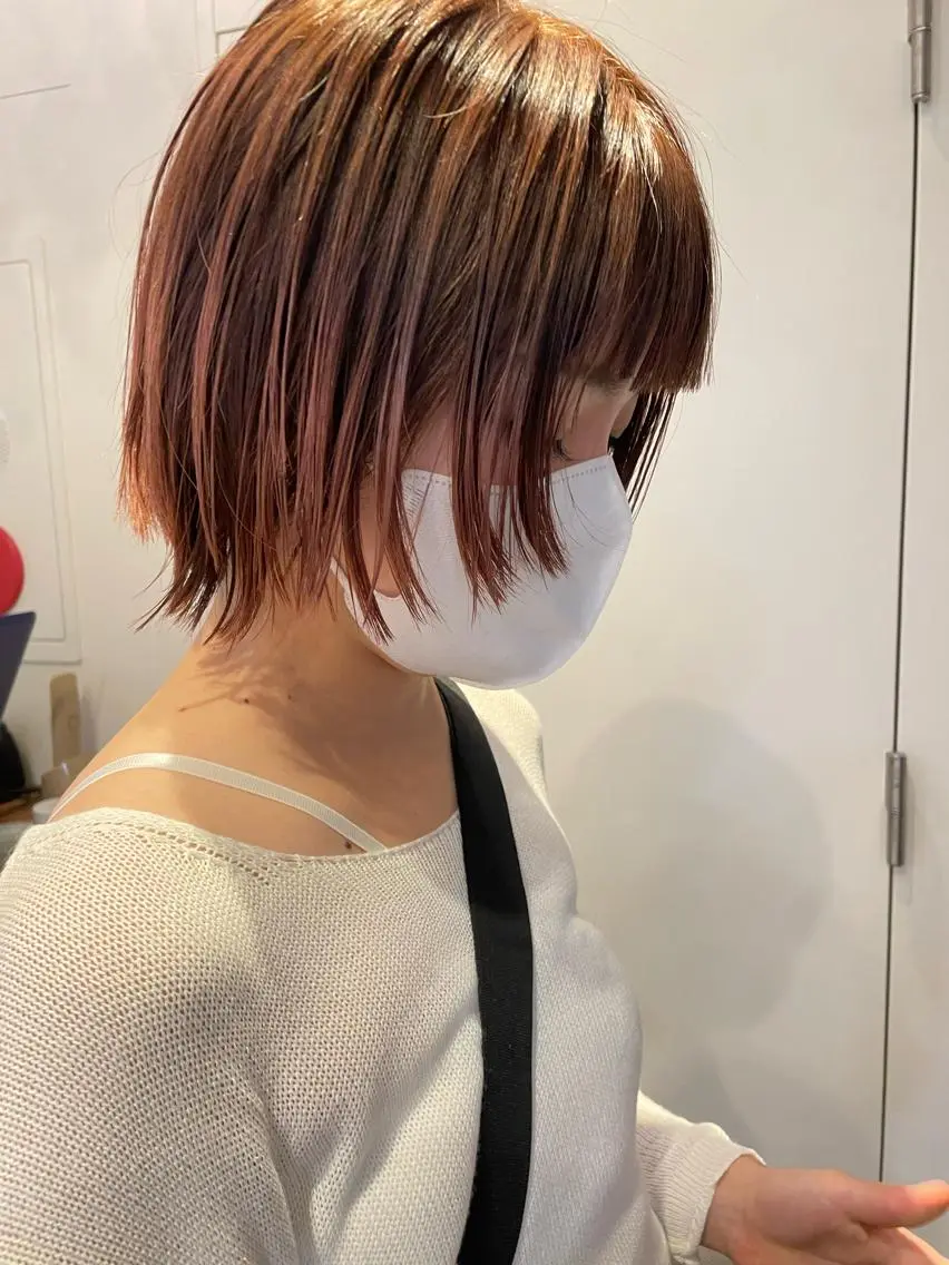 ショート カラー カット ヘアカラー トリートメント レイヤー/似合わせ TAKUYAのヘアスタイル