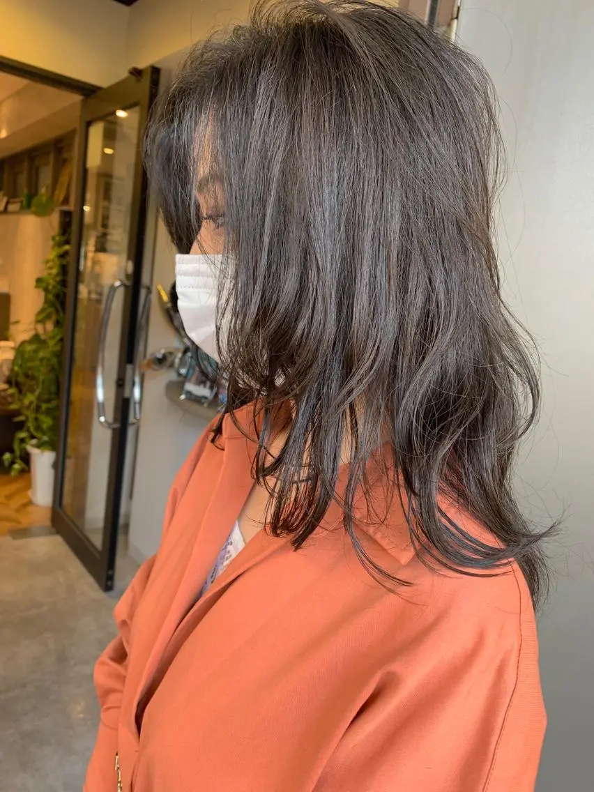 セミロング カラー カット ヘアカラー トリートメント 髪質改善will hairdesignのヘアスタイル
