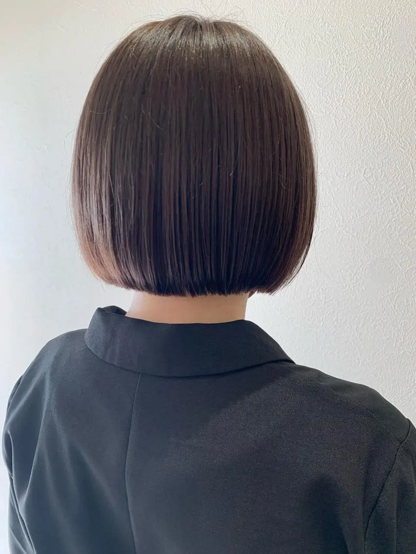 ショート カラー ボブ hubhair レイヤー/透明感のヘアスタイル