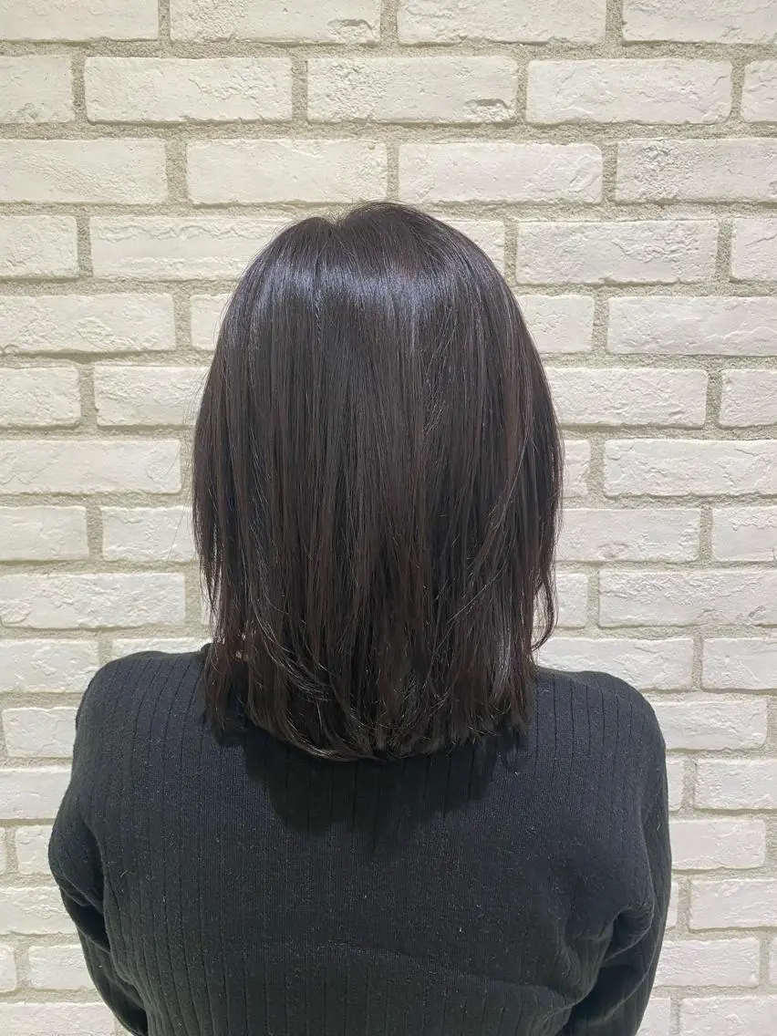 ミディアム モデル募集中 松原京のヘアスタイル