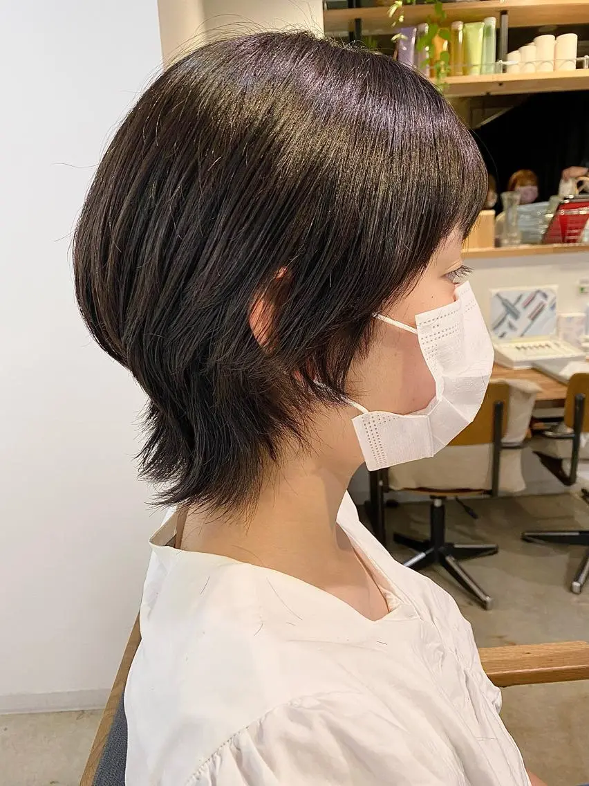 ショート ショートヘア ウルフカット レイヤー/大人ボブ| ワタナベ リョウカのヘアスタイル