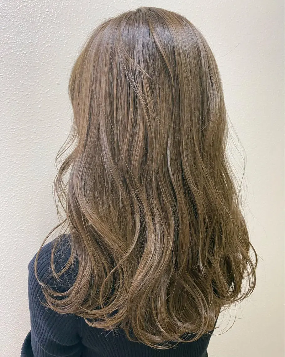 ロング カラー パーマ ヘアアレンジ メンズ キッズ ネイル マツエク・マツパ 女性専用サロン梅田 髪質改善カラーakiのヘアスタイル