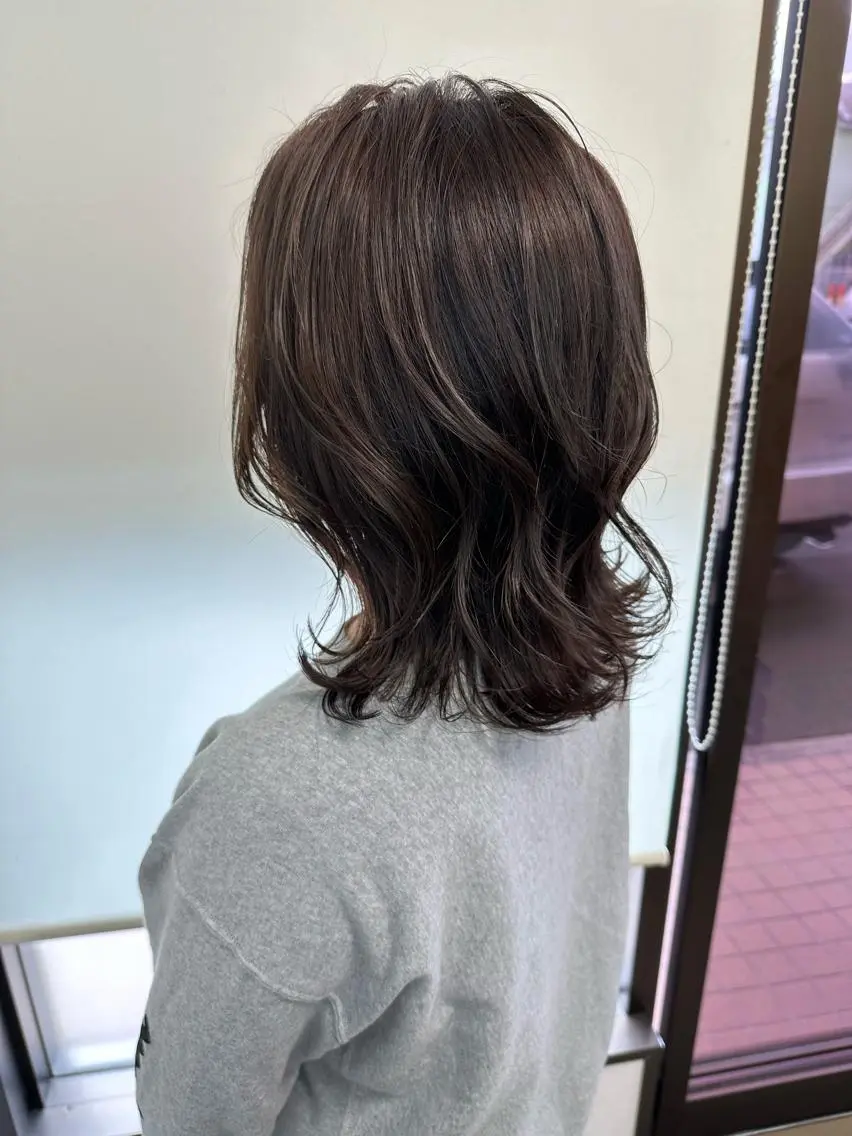 ミディアム カラー ブリーチカラー🫧 森　凪沙のヘアスタイル