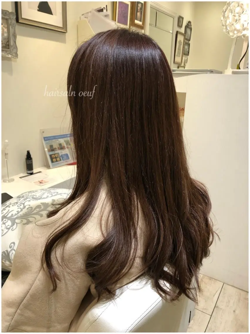 ロング ウフ 長瀬のヘアスタイル