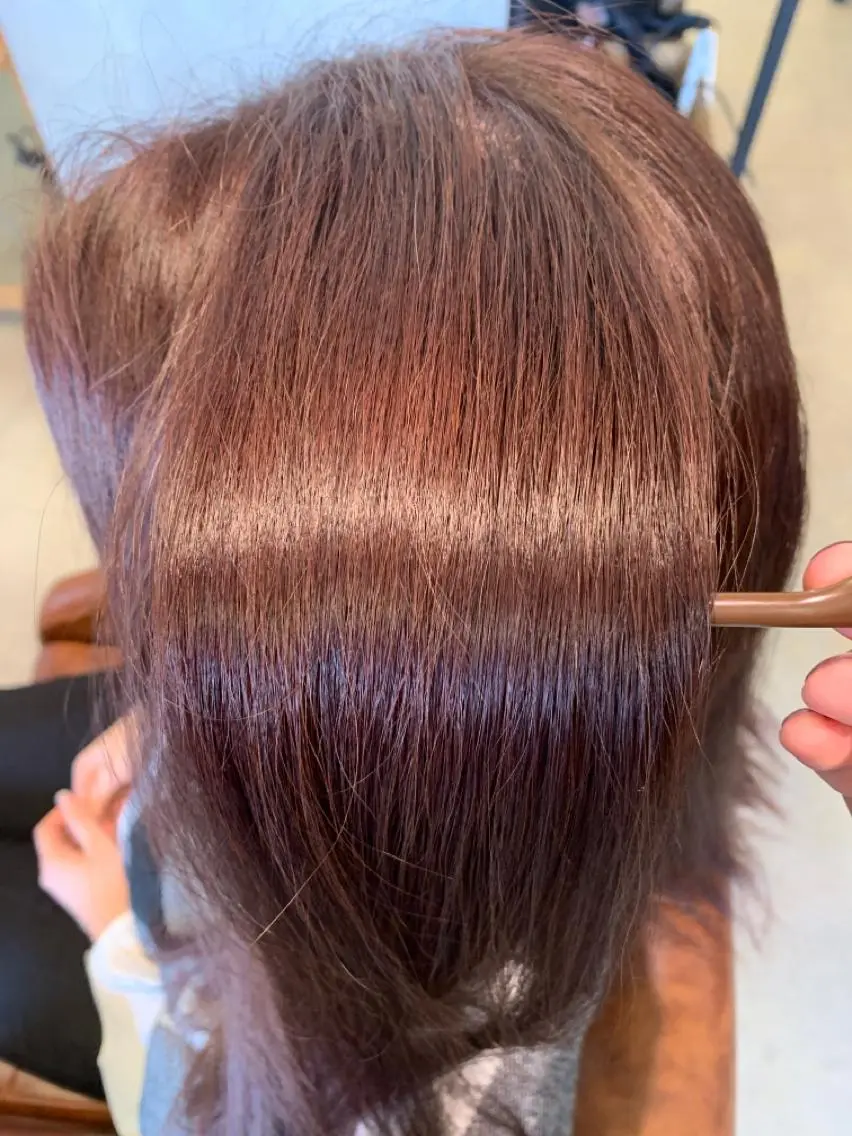 ロング カラー くせ毛 トリートメント 岸本 桂輝のヘアスタイル