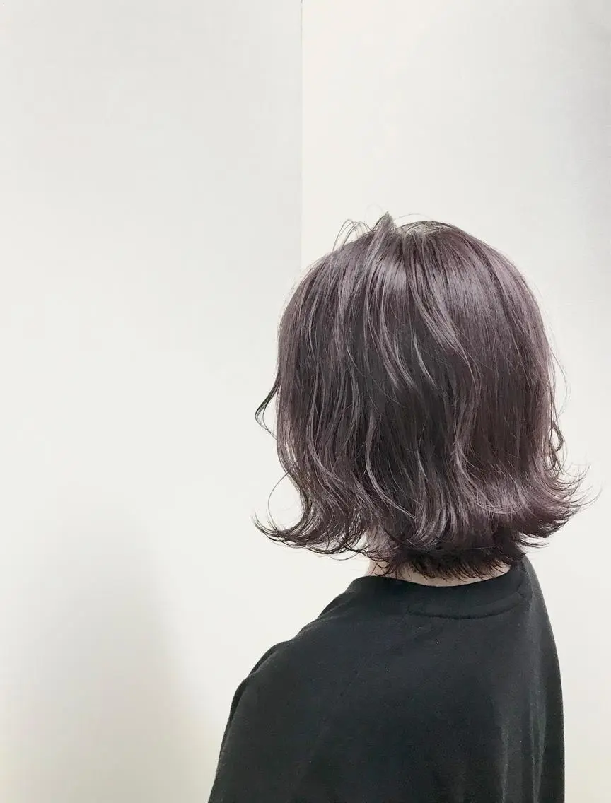 ミディアム カラー ピンクカラー パープルカラー エリアNo.1カラー ⭐️hikaru⭐️のヘアスタイル