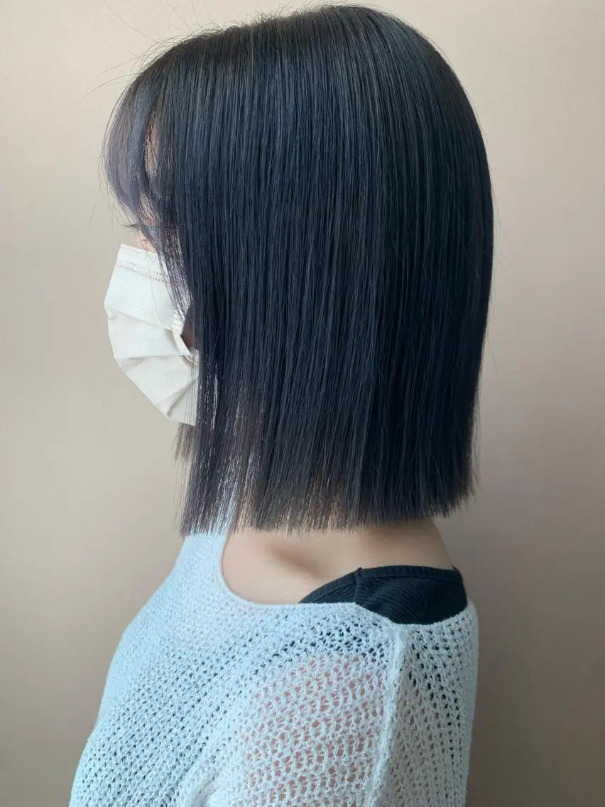 ミディアム カラー ブリーチ ディープラベンダー ラベンダーカラー カット ヘアカラー トリートメント hubhair レイヤー/透明感のヘアスタイル