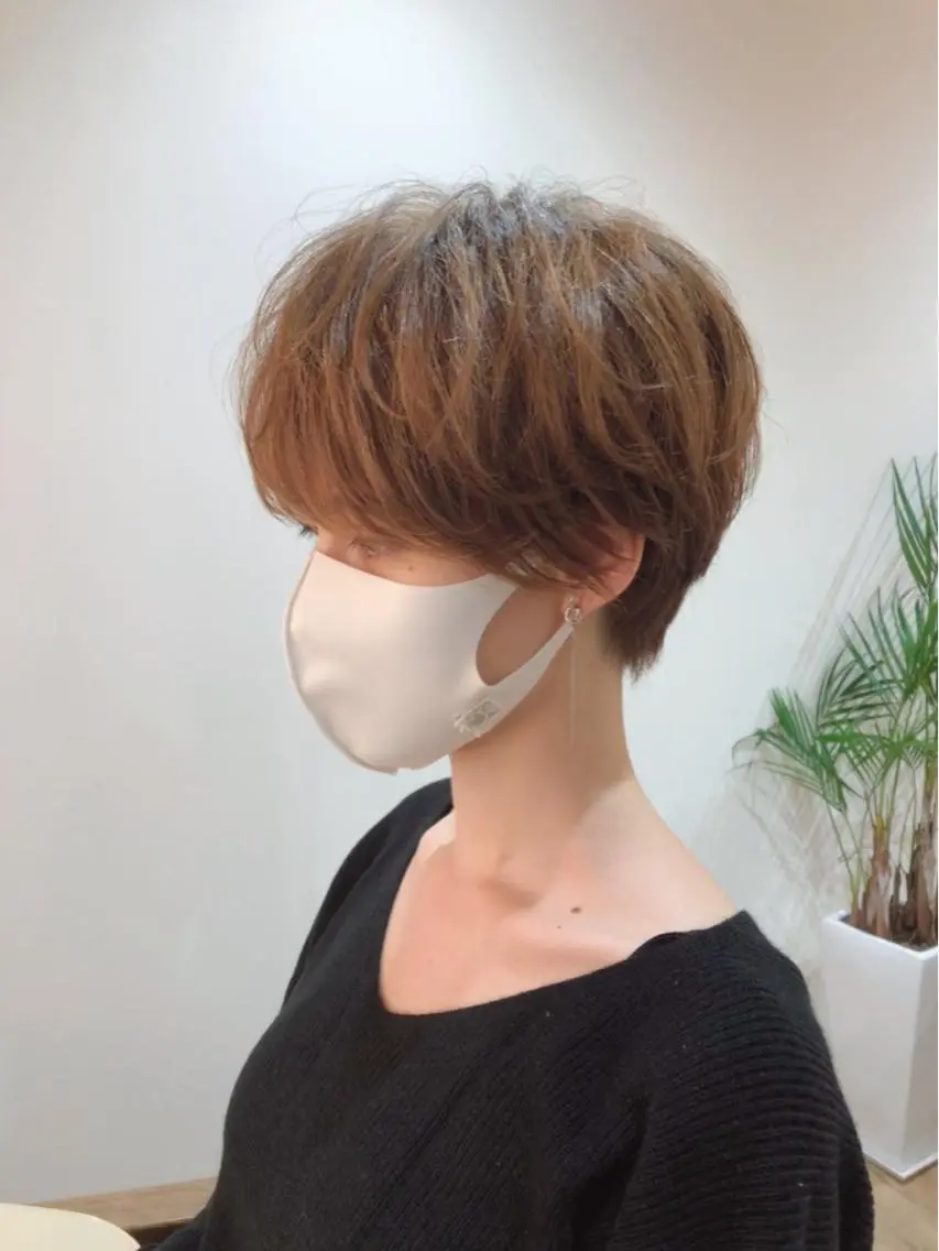 ショート ショートヘア 髪質改善特化 谷口祐綺のヘアスタイル