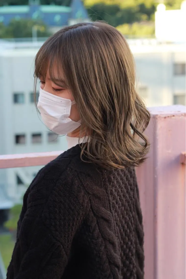 ミディアム カラー アッシュ ヘアカラー Viage （ビアージュ）のヘアスタイル