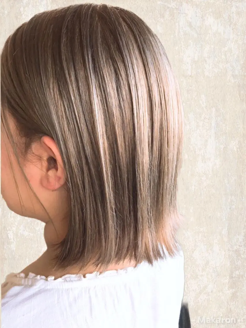 ショート カラー ベージュカラー ブリーチ ケアブリーチ ケアカラー 透明感カラー hair works raptureのヘアスタイル