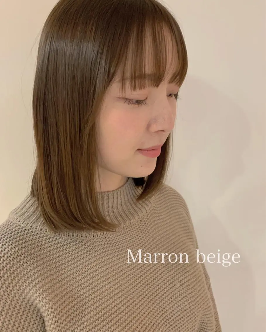 ミディアム トリートメント 菅原リキヤ くびれレイヤーヘアのヘアスタイル