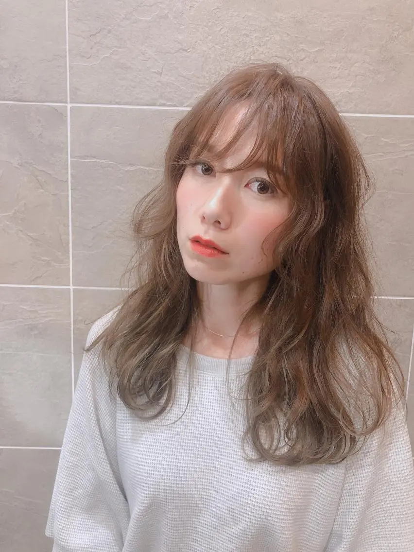 ミディアム 外国人風カラー ヤマダ ショウコのヘアスタイル