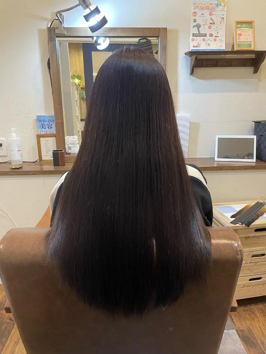 ロング ロング 牧 純也のヘアスタイル