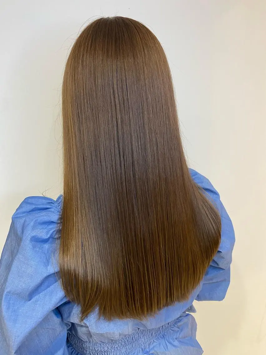 ロング 髪質改善 トリートメント カット ヘアカラー トリートメント 波濤 優季のヘアスタイル