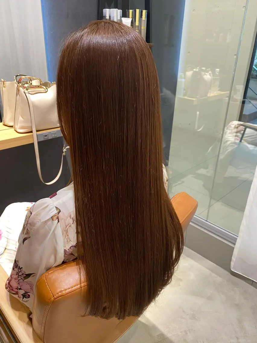 ロング パーマ くせ毛 カット 縮毛矯正 トリートメント 田中 アキオのヘアスタイル
