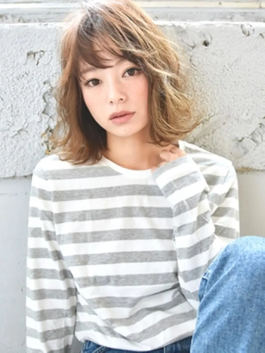 ミディアム ricca♪ 反町のヘアスタイル