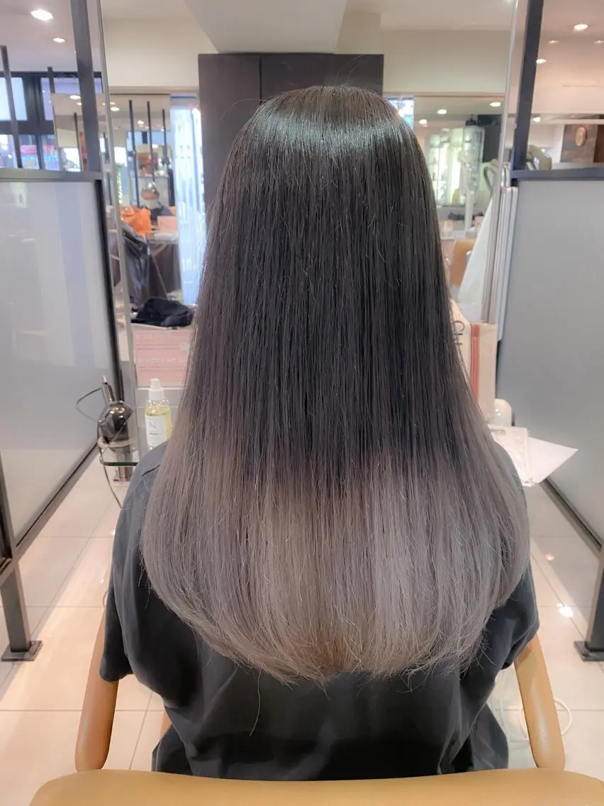 セミロング カラー グラデーションカラー カラー専門美容師🫧 舘田千乃🫧のヘアスタイル