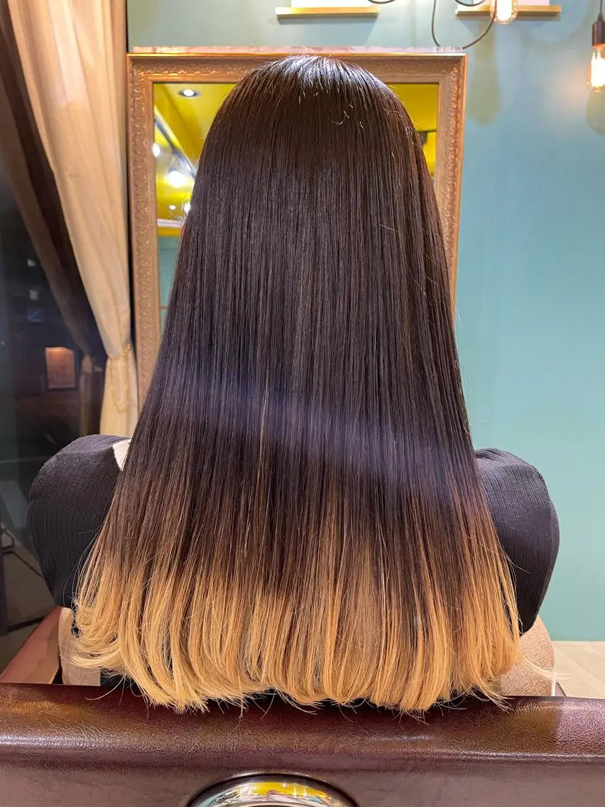 ロング 縮毛矯正 カット 縮毛矯正 末石 智のヘアスタイル