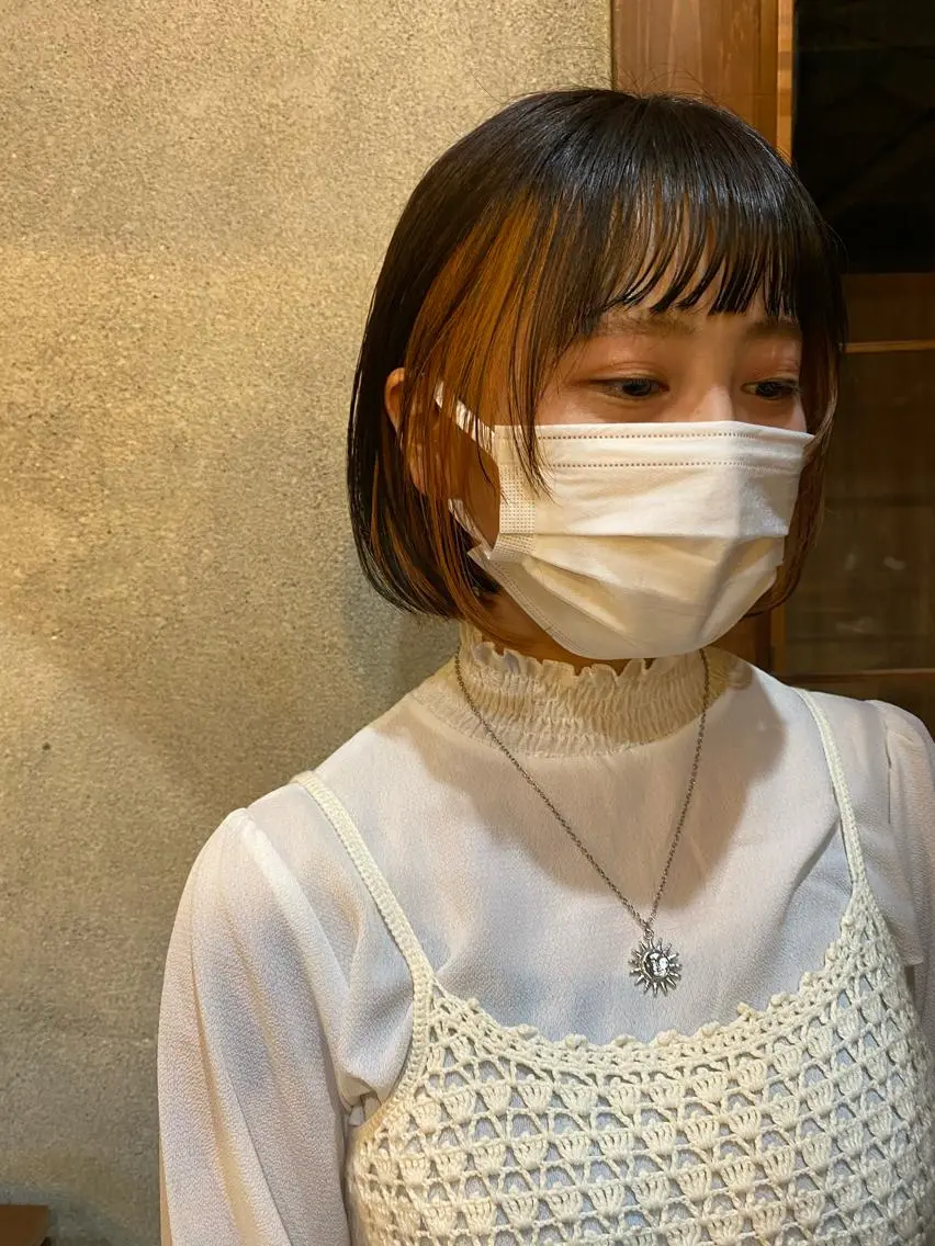 ショート ミストバング 小顔カット 🌿リョウカのヘアスタイル