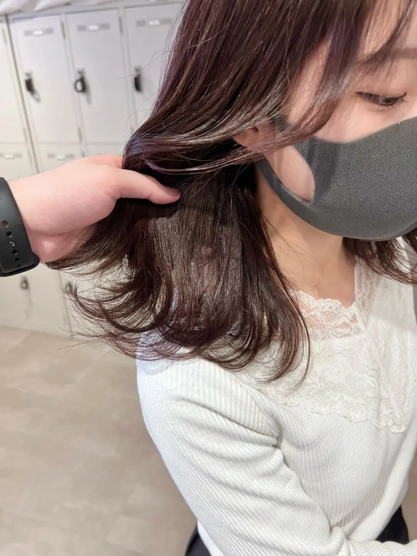 ショート カラー パーマ ヘアアレンジ メンズ キッズ ネイル マツエク・マツパ アイブロウ 上品＆韓国風 🥀海心🥀のヘアスタイル