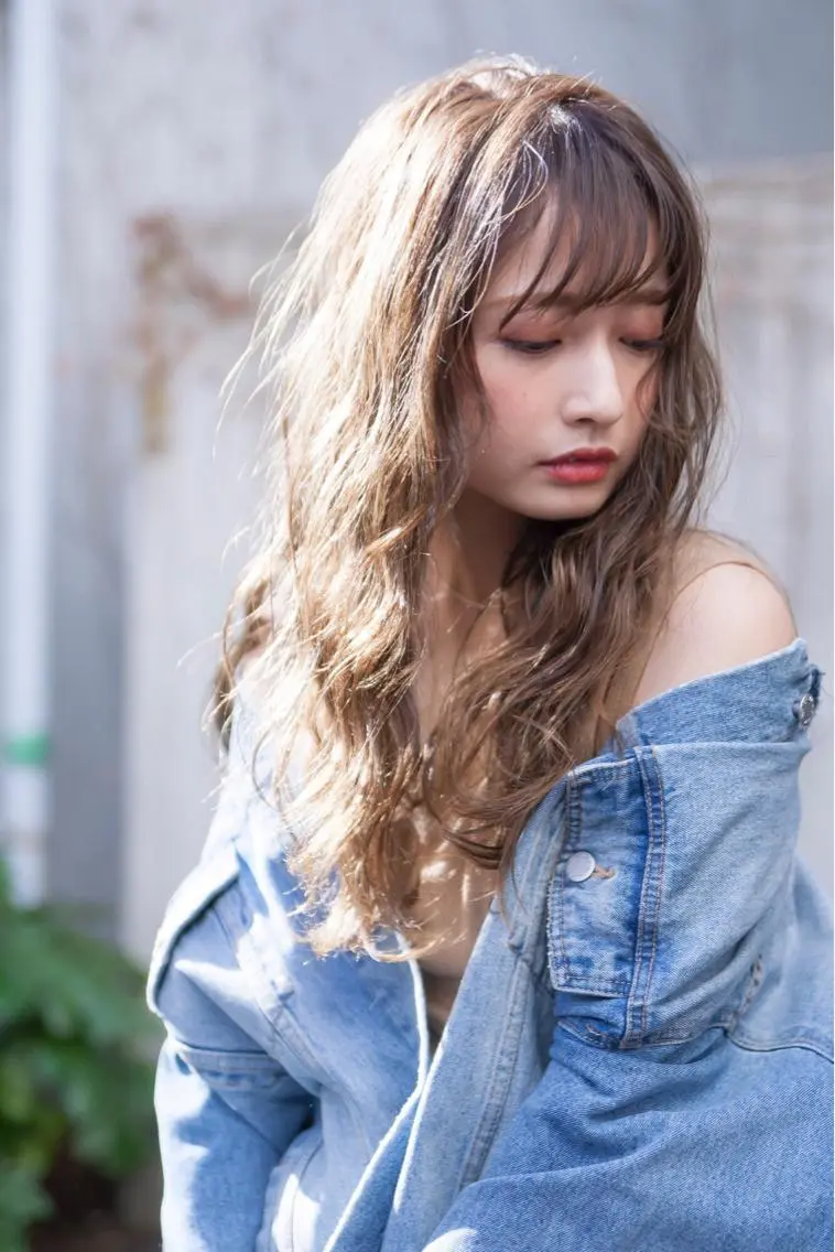 ロング パーマ 野田 修平のヘアスタイル