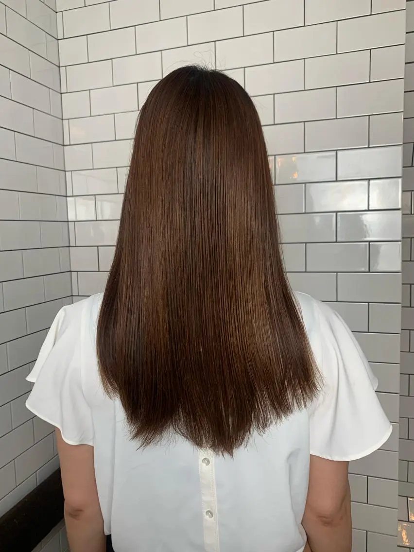 ロング カット 縮毛矯正 妙見 知洋のヘアスタイル