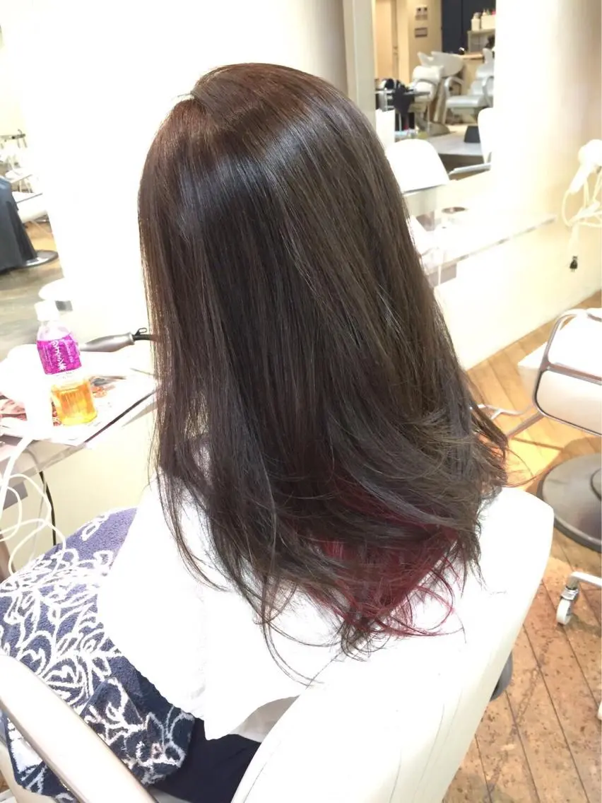 セミロング ロング カラー インナーカラー 髪質改善🌟 TAKERUのヘアスタイル