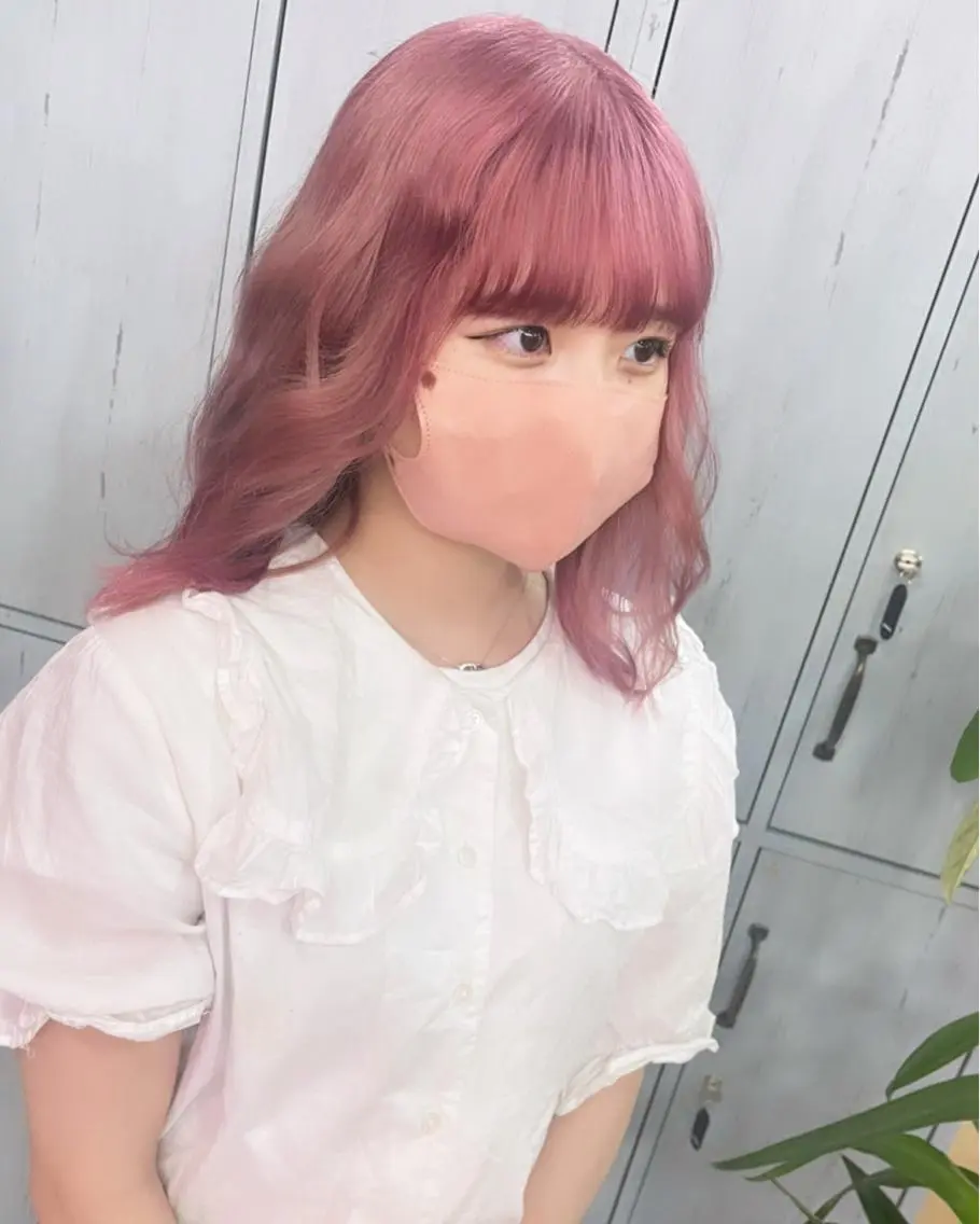 ロング カラー アッシュ アッシュグレー アッシュグレージュ バレイヤージュ ミストバング 町田ブリーチデザイン 🌈MANATOのヘアスタイル
