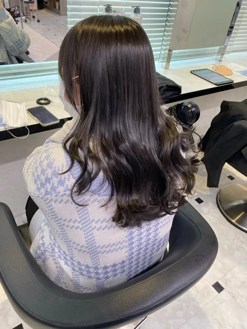 セミロング カラー レイヤーダブルカラー KYONのヘアスタイル