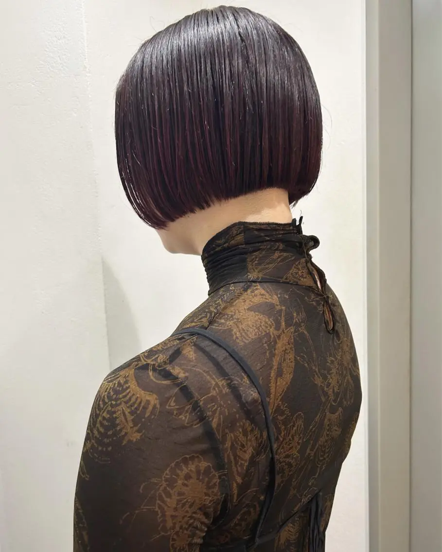 ショート カラー ボブ カット ヘアカラー トリートメント 村上雅人 ナチュラルモードのヘアスタイル