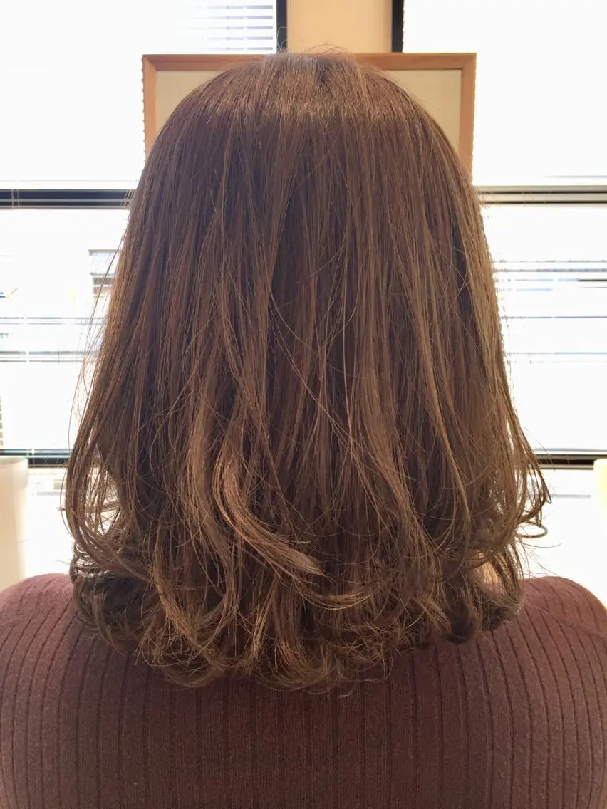 ミディアム ミディアムパーマ 松井 恵太のヘアスタイル